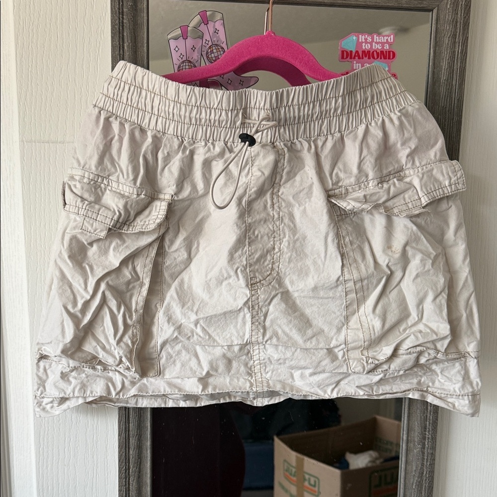 Wild Fable Beige Mini Skirt